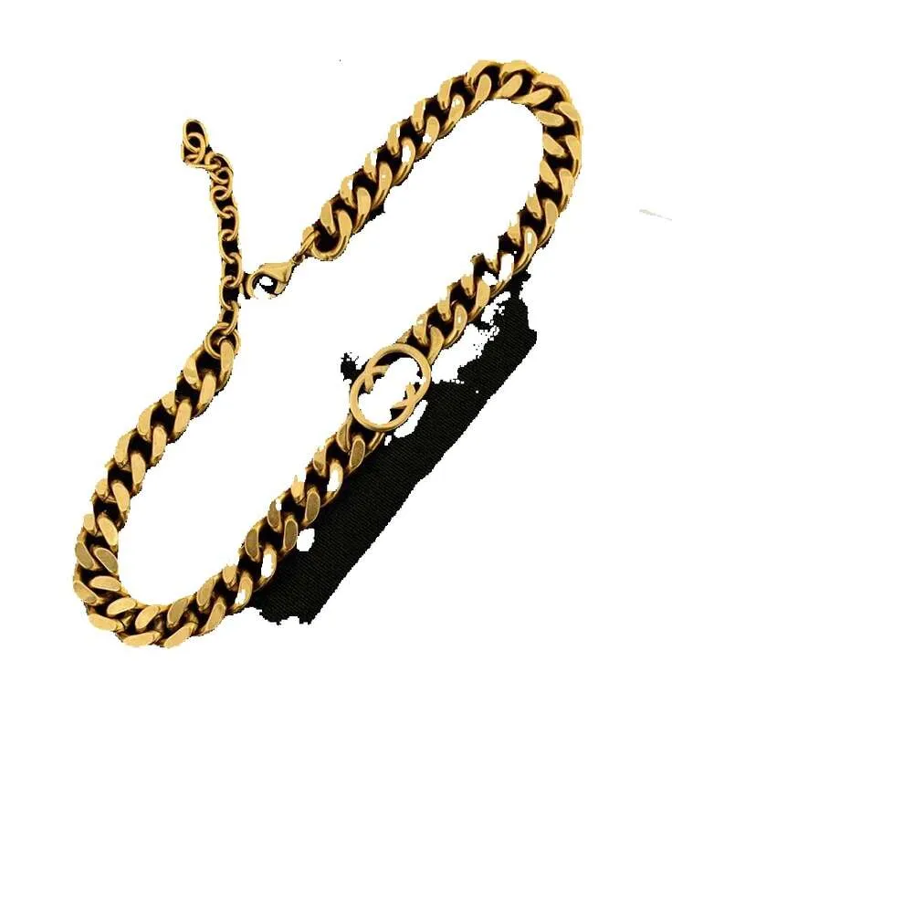 Choker TB Cd Anhänger Halsketten Frauen Designer G Halskette FF Armband Ohrringe Einfache Kupfer Marke Sets Großhandel