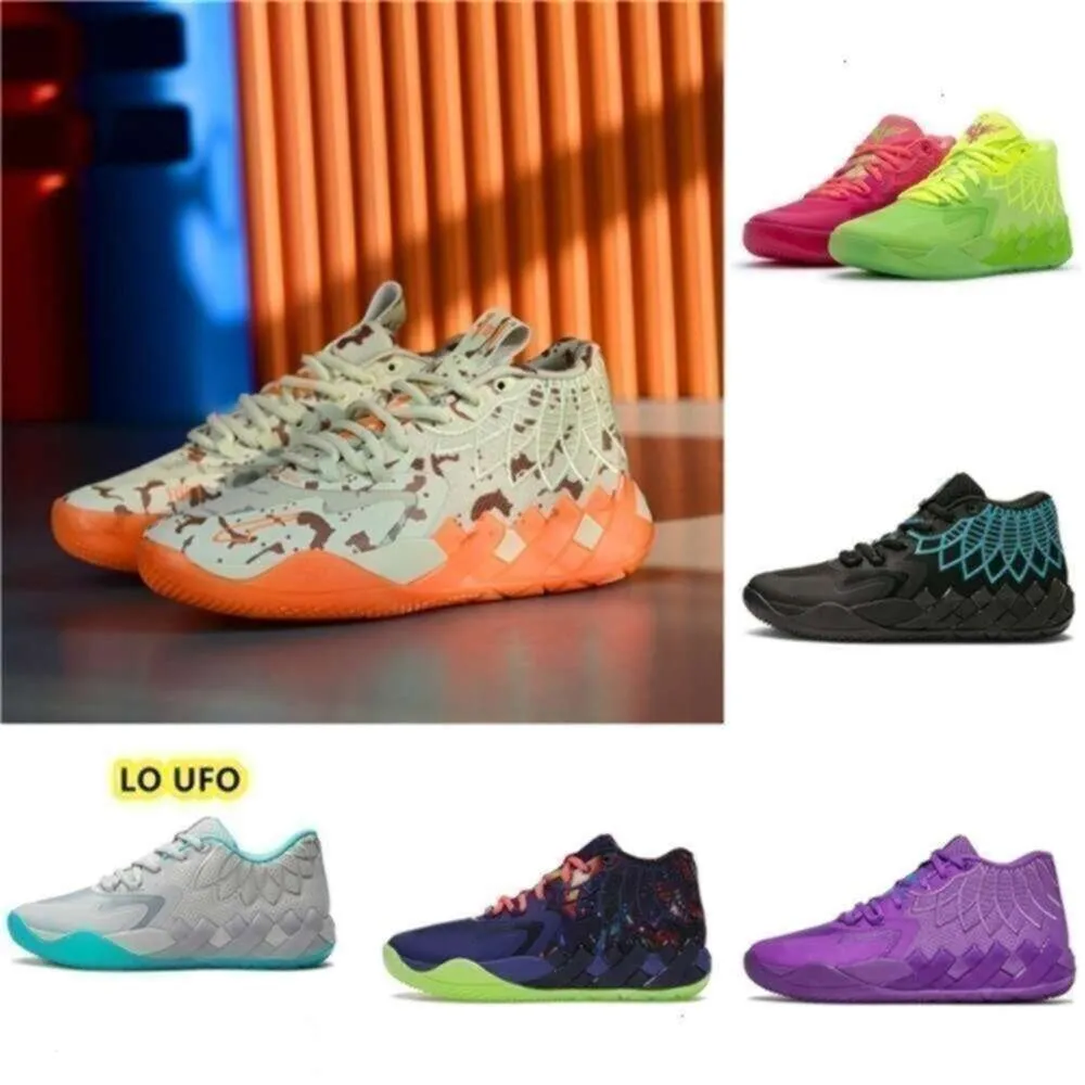 Lamelo Sapatos Esportivos Bola de Alta Qualidade Lamelo 1 Mb01 02 Tênis de Basquete e Rock Ridge Vermelho Não Daqui Lo Ufo Black Blast Mens Traine