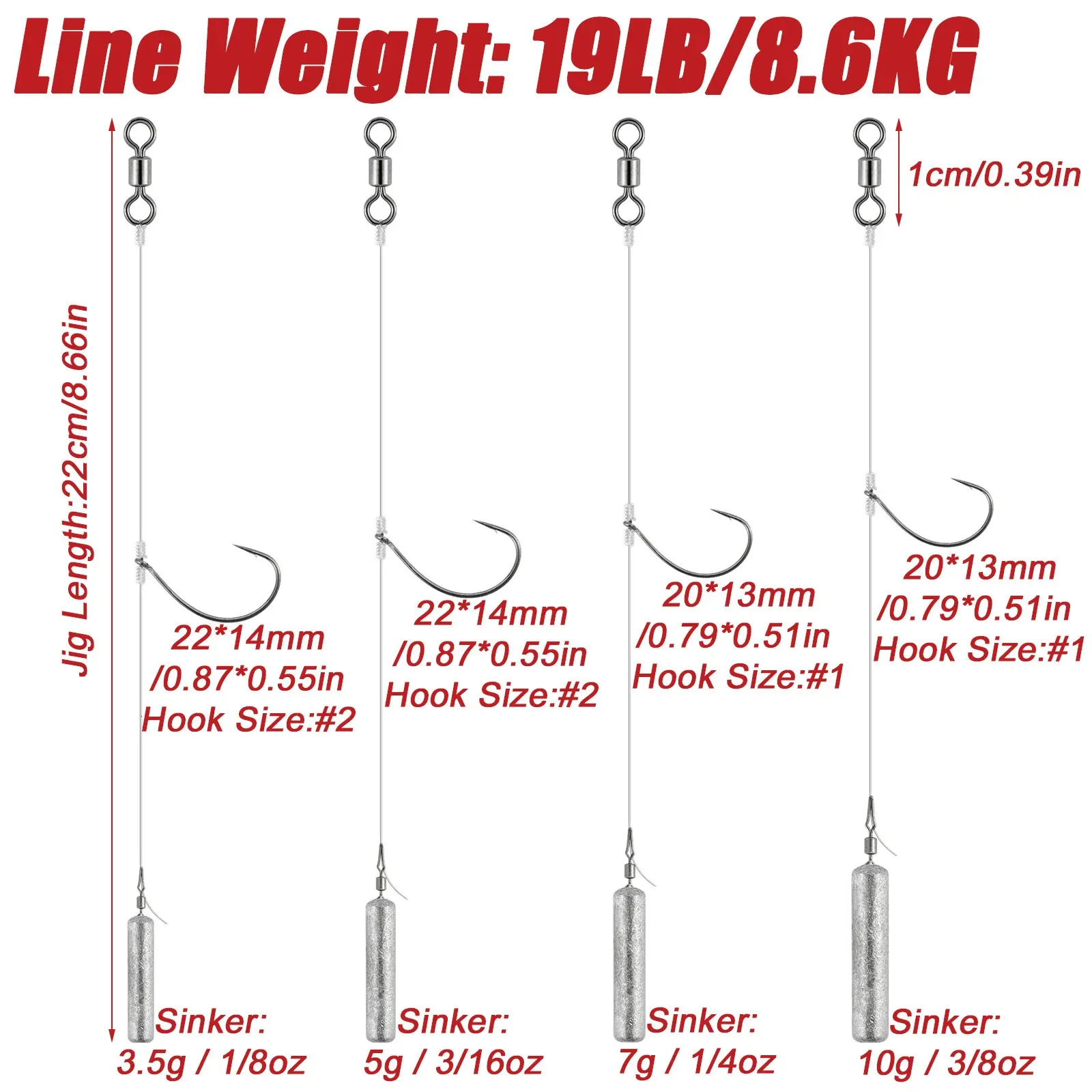 Soft Plastic Best Gear Ratio For Texas Rig Fishing Hooks 10pcs