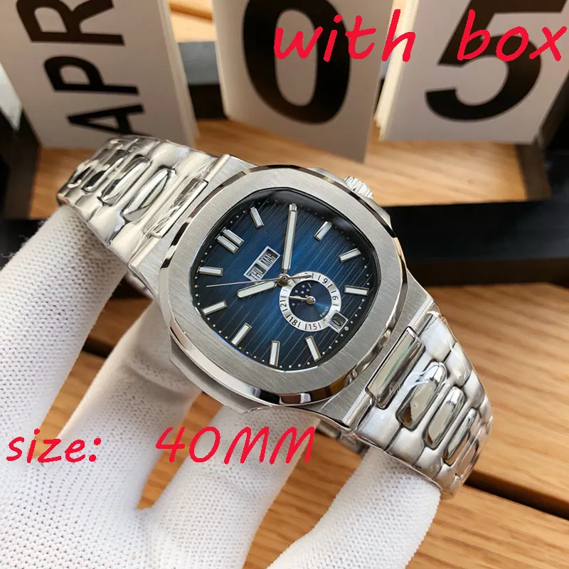 Uhren für Männer mit Box, Luxusuhr, Designeruhr, modische Damenuhr, Markenuhr, hochwertige 40-mm-Uhr, leuchtende Uhr, Ocean Reloj Cartiert-Uhr, Fabrikuhr