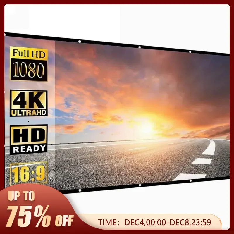 Projection Screens Projector Screen Portable Movie Screen For Outdoor ...