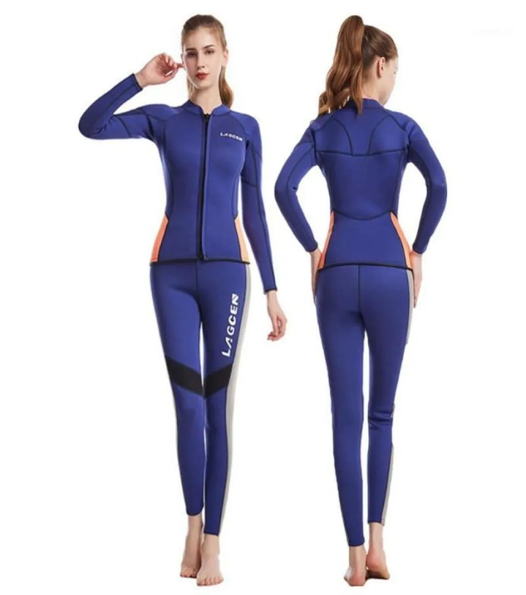 Swim Wear Wetsuit Neoprene Women 25MM Jackets Windsurf Surf Pants Kitesurf Swimwear Spearfishing Scuba Diving Underwater Fishing 2133097