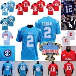 Ole Miss Rebels Football Jersey College Eli Manning D.K. Metcalf Jaxson Dart Evans Judkins Bentley IV Coleman Corral Brown Johnson Reese Key