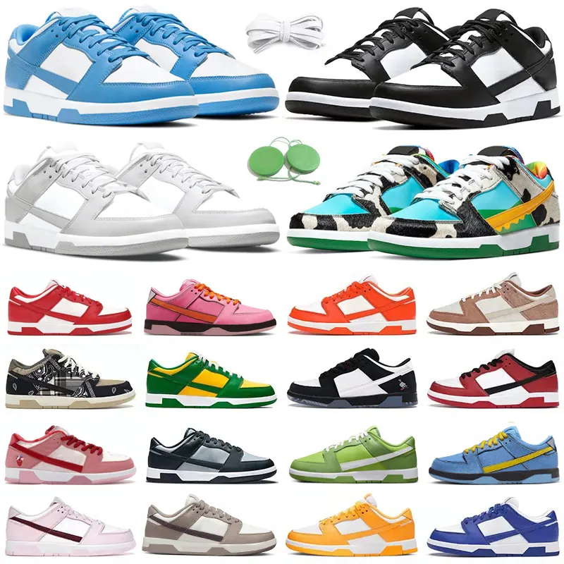 Uomo Donna Scarpe Sneaker Panda Bianco Nero Unc Blu Grigio Nebbia Medio Oliva Triple Rosa Sail Rose Whisper Active Fuchsia Platform Scarpe da ginnastica sportive Scarpe da ginnastica GAI