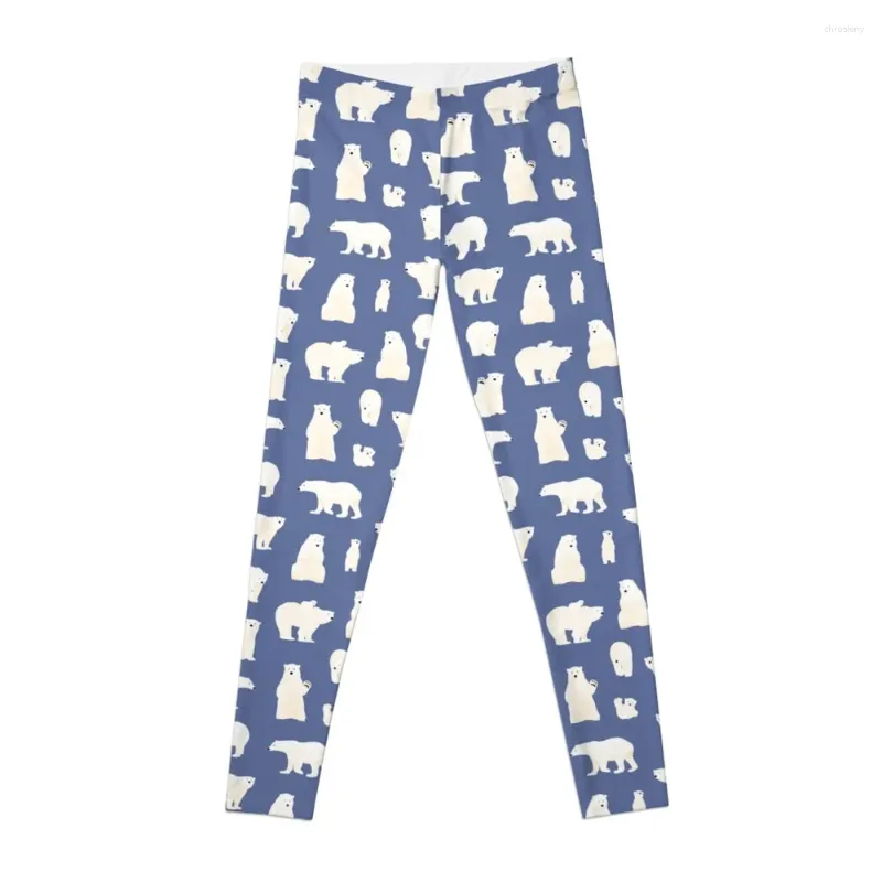 Active Pants Polar Bear - Washed Indigo :: Leggings Push Up Fitness Sport Strumpfhosen für Damen