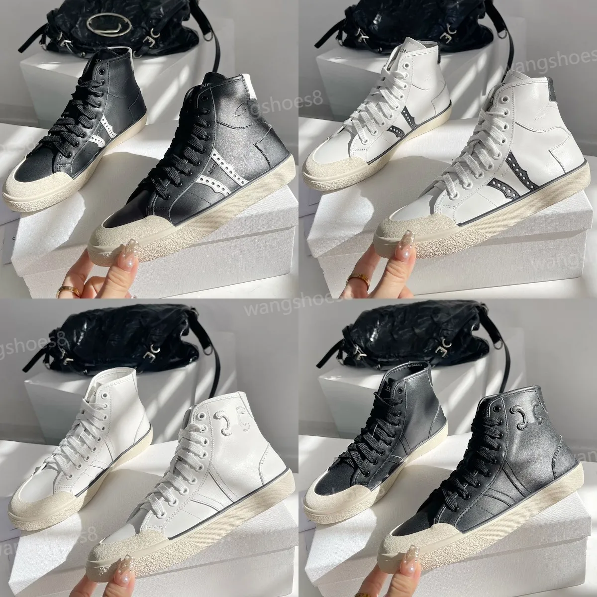 Designer Damen Sneaker AS-02 Mid Low Lace Up Alan Sneaker Designer Kalbsleder Schuhe Luxus Damen High Top Sneakers Mode Plateau Sneakers