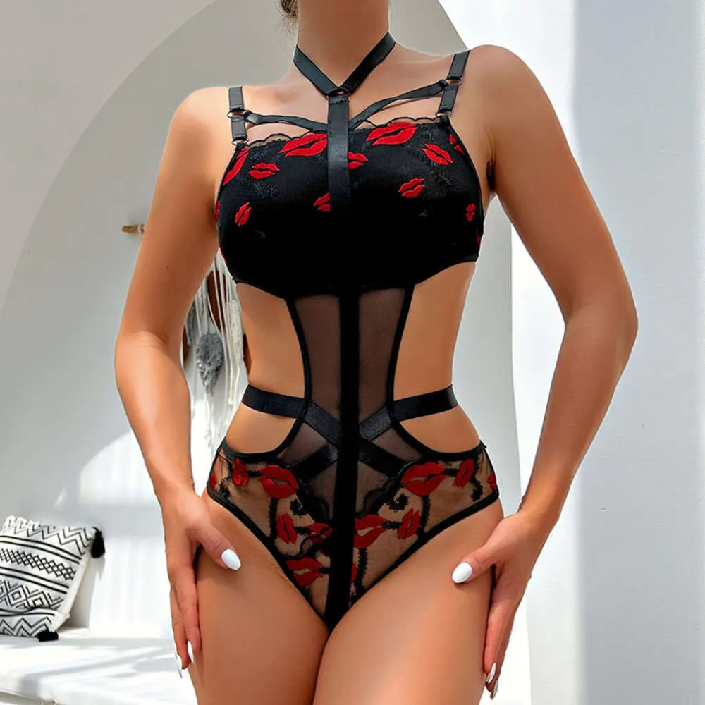 Lace Bodysuit: Erotic Bondage Costume For Women Sexy Lingerie With Halter  Design And Black Lace From Streetwearstore, $23.29 | DHgate.Com