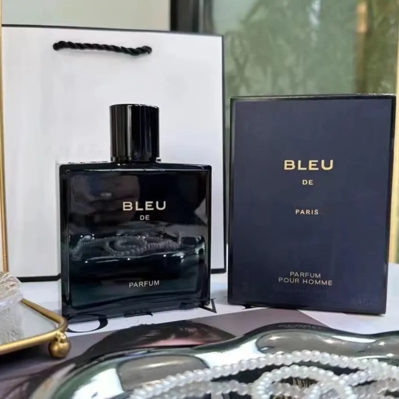 Top Kwaliteit Wierook Man Parfum Bleu Mannelijke 100 ml Blijvende Mannen Deodorant Snelle Verzending Keulen voor Mannen Spary