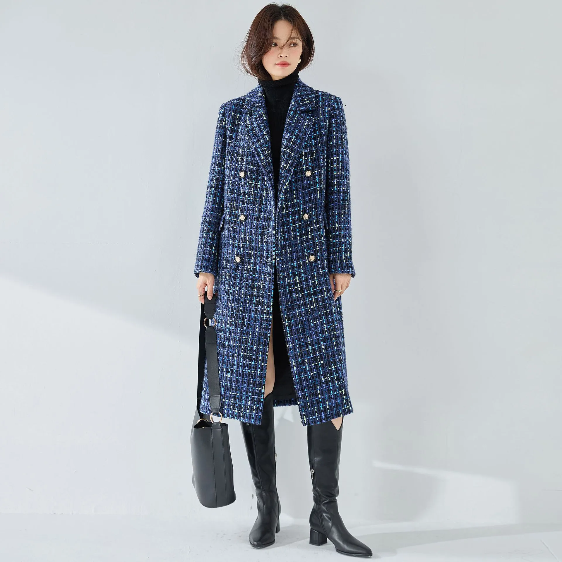 Long double breasted winter wool coat 4576 Long double breasted winter wool coat 4576
