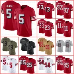 Niners Nick Bosa  Warner Football Jersey George Kittle Trey Lance Deebo Samuel Brock Purdy 13 Christian Mccaffrey Brandon Aiyuk Kyle