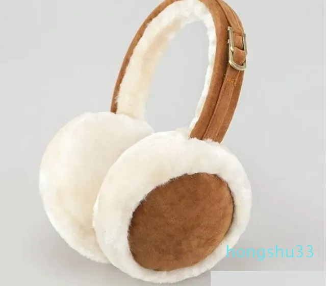 Ear Muffs Warm Plush Earmuffs Imitation päls unisex söt stil ren färg mode vikbar mjuk enkel justerbar vintertillbehör Kaleen