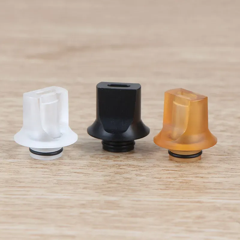 510 Drip Tips piatti Bocchino a foro largo per accessori per fumatori con confezione in scatola acrilica BJ