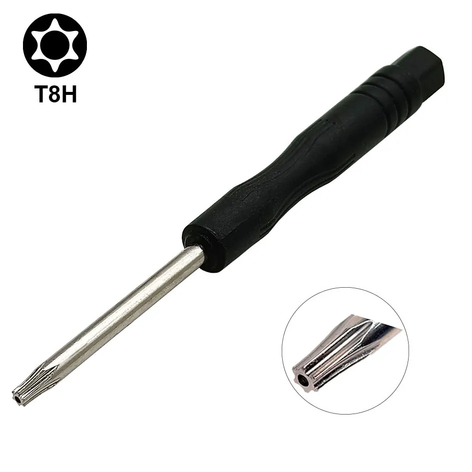 3 x 86mm Torx Mini chave de fenda preta T8 T8H para X360 com chaves de fenda buraco Whloesale