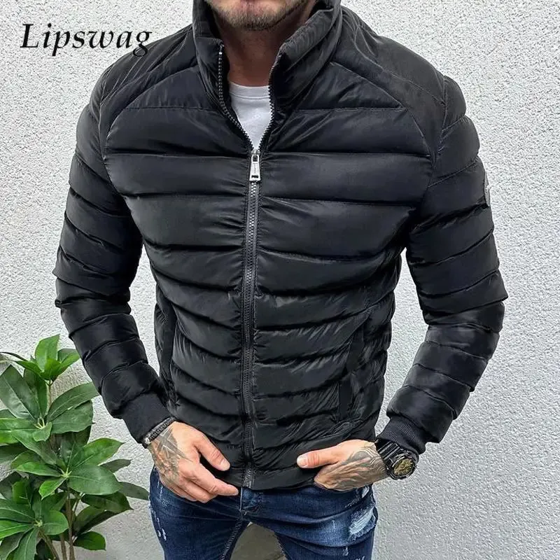 Warm fur Pure Color Standing Collar Leather Coat Warm fur Pure Color Standing Collar Leather Coat