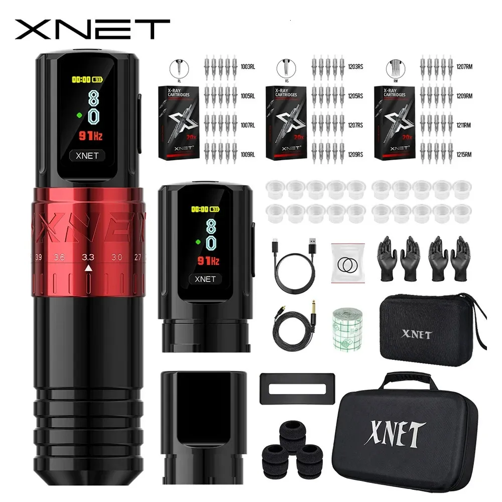 Professional Wireless Tattoo Kit: XNET Vipera Machine, Adjustable ...