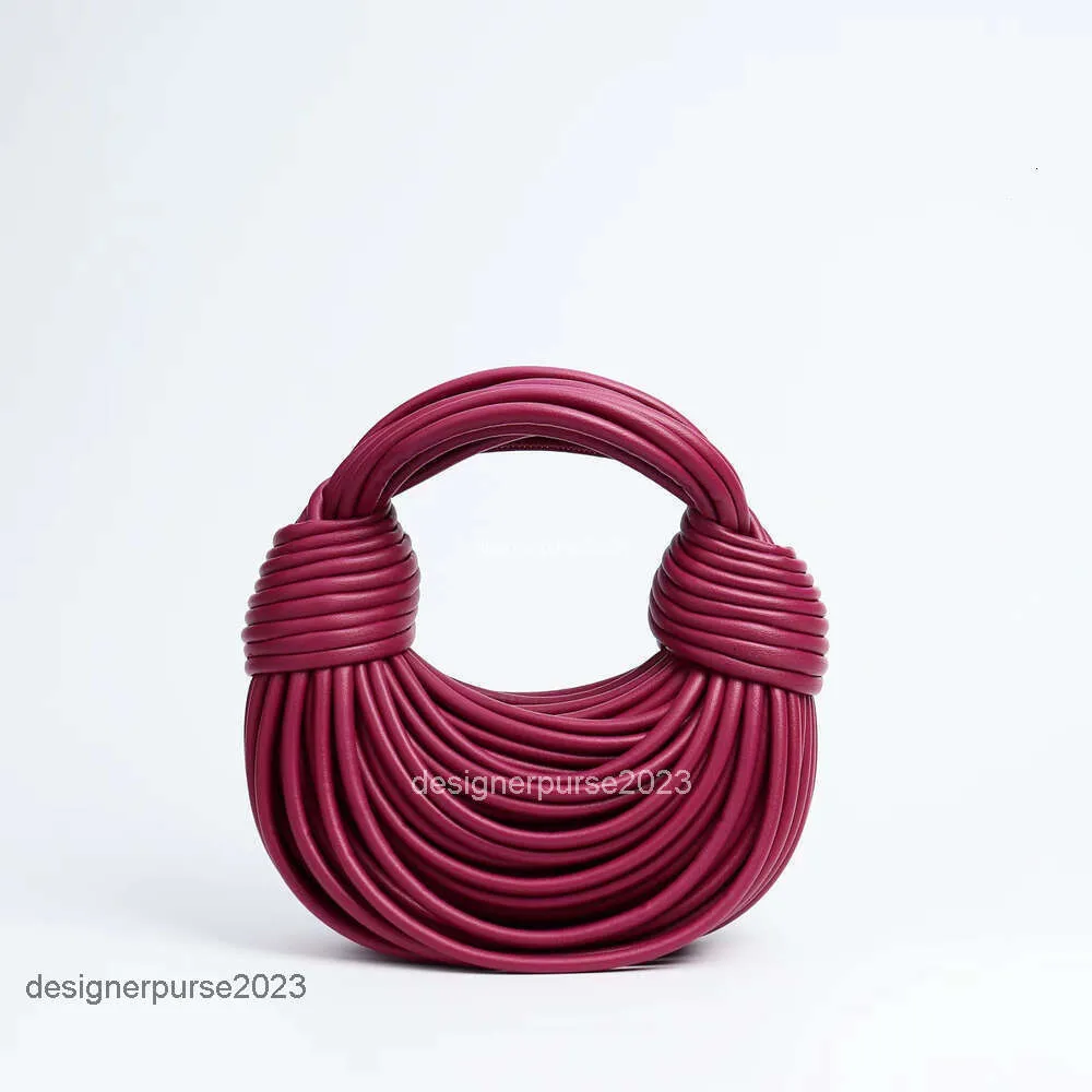 Borsa Botegas Pure Venetas Doppia maglia Nodo Tote Borsa a mano in corda da donna Borsa a mano classica Noodle Donna 2023 Nodo Nuova piccola borsa in pelle di bovino Td3l