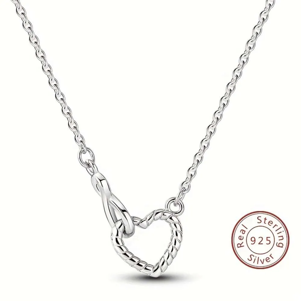 Гипоаллергенные стерлинговые ювелирные изделия Sier, ожерелье с полым сердечком, элегантный стиль в стиле ретро, нежный подарок для влюбленных
