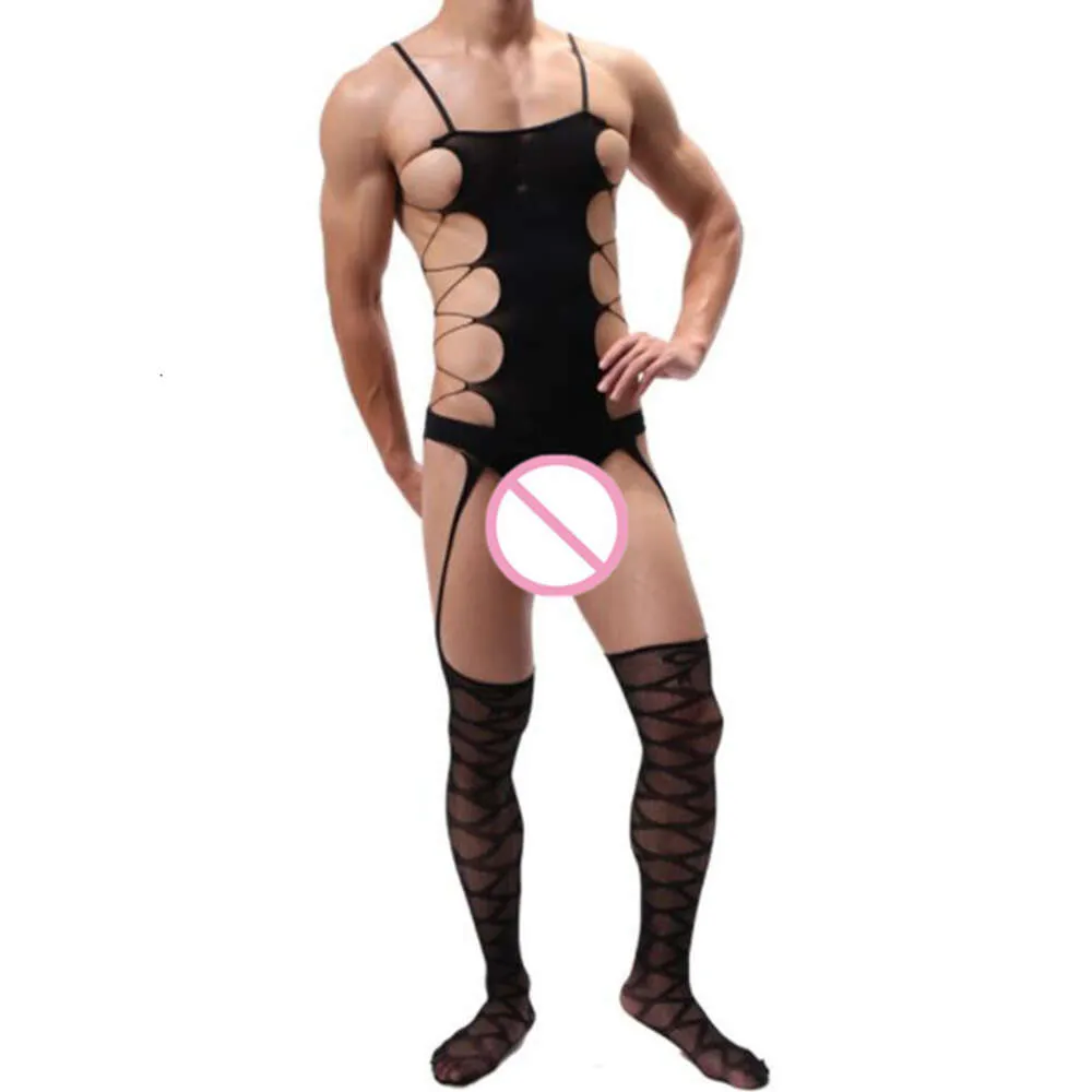 Plus Size Men Underwear Lingerie Gay S Body Stocking Erotic Jumpsuit For Male Sleepwear Sexy Costumes New Latex Catsuit