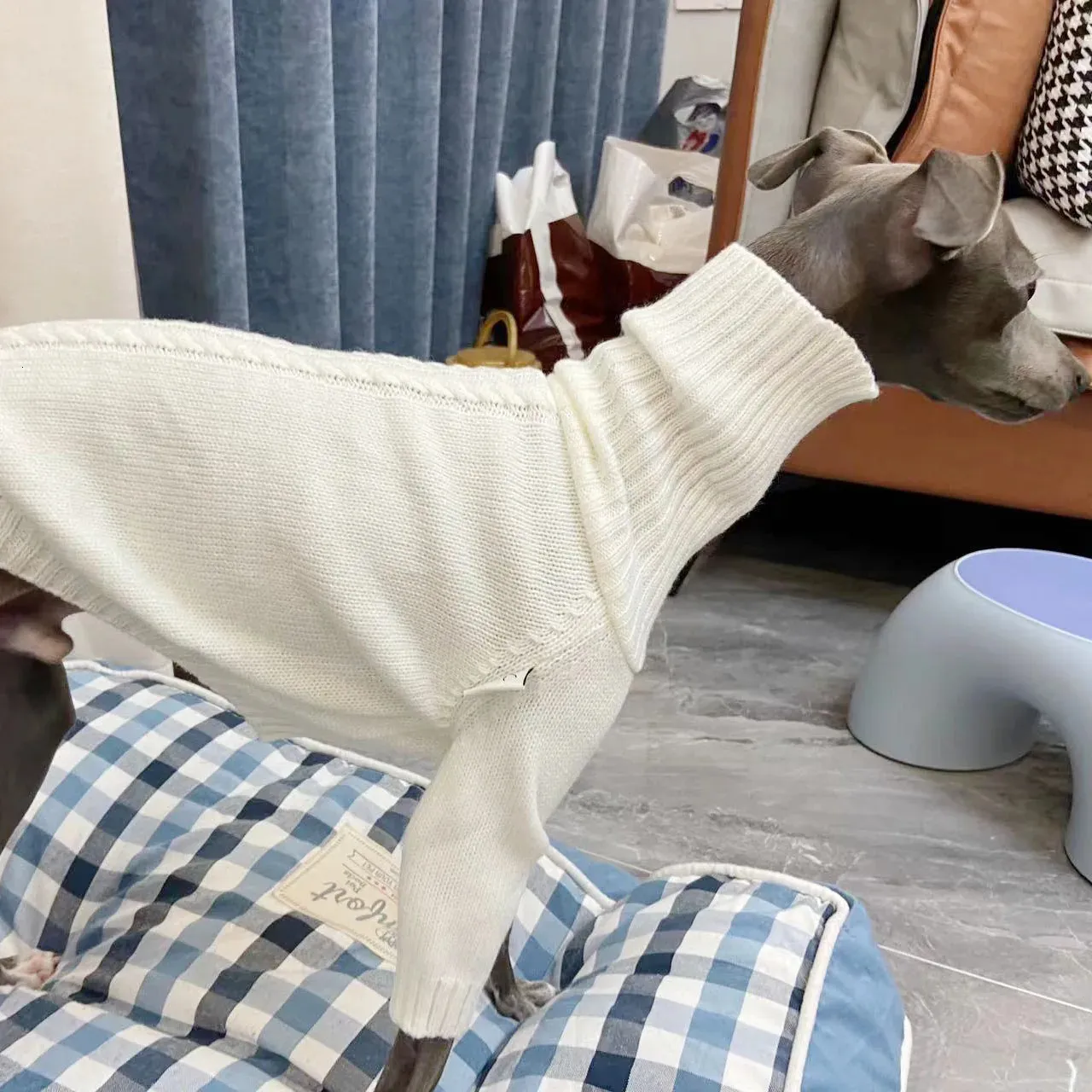 LLdogclothes Ivory Cream Turtleneck Knit Shirt For Dogs – XXXS To Large, Handmade