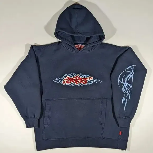 Erkek Hoodies Sweatshirts y2k Street Giyim Jnco Hip Hop Gotik Grafik Baskı Hoodies Retro Gevşek Harajuku Erkek Hooded Sweatshirt Kadın Giyim Kazak 231206