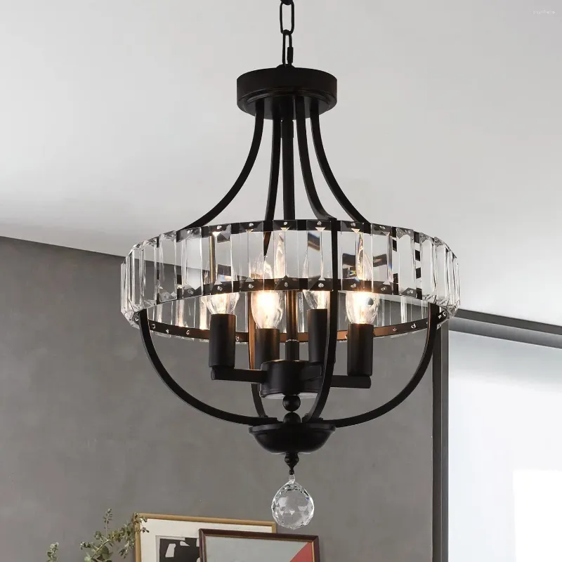 Chandeliers Chandelier Farmhouse Light Fixtures Black Rustic Flush Mount Ceiling For Dining Room Kitchen Foyer Hallway Entryway