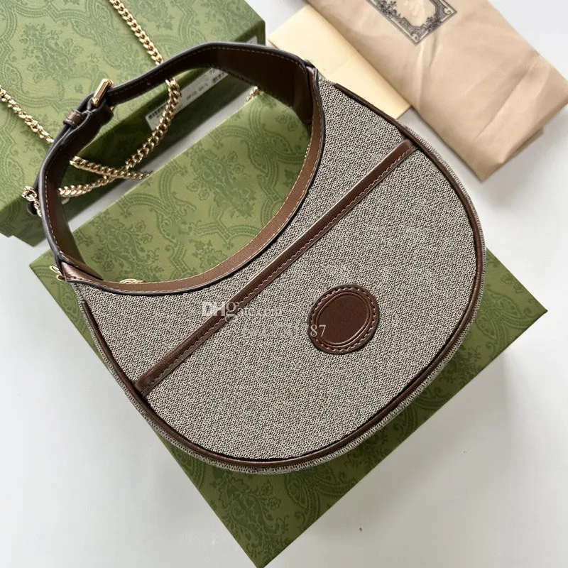 Frauen Designer Umhängetasche Modetaschen Half Moon Mini Handtasche