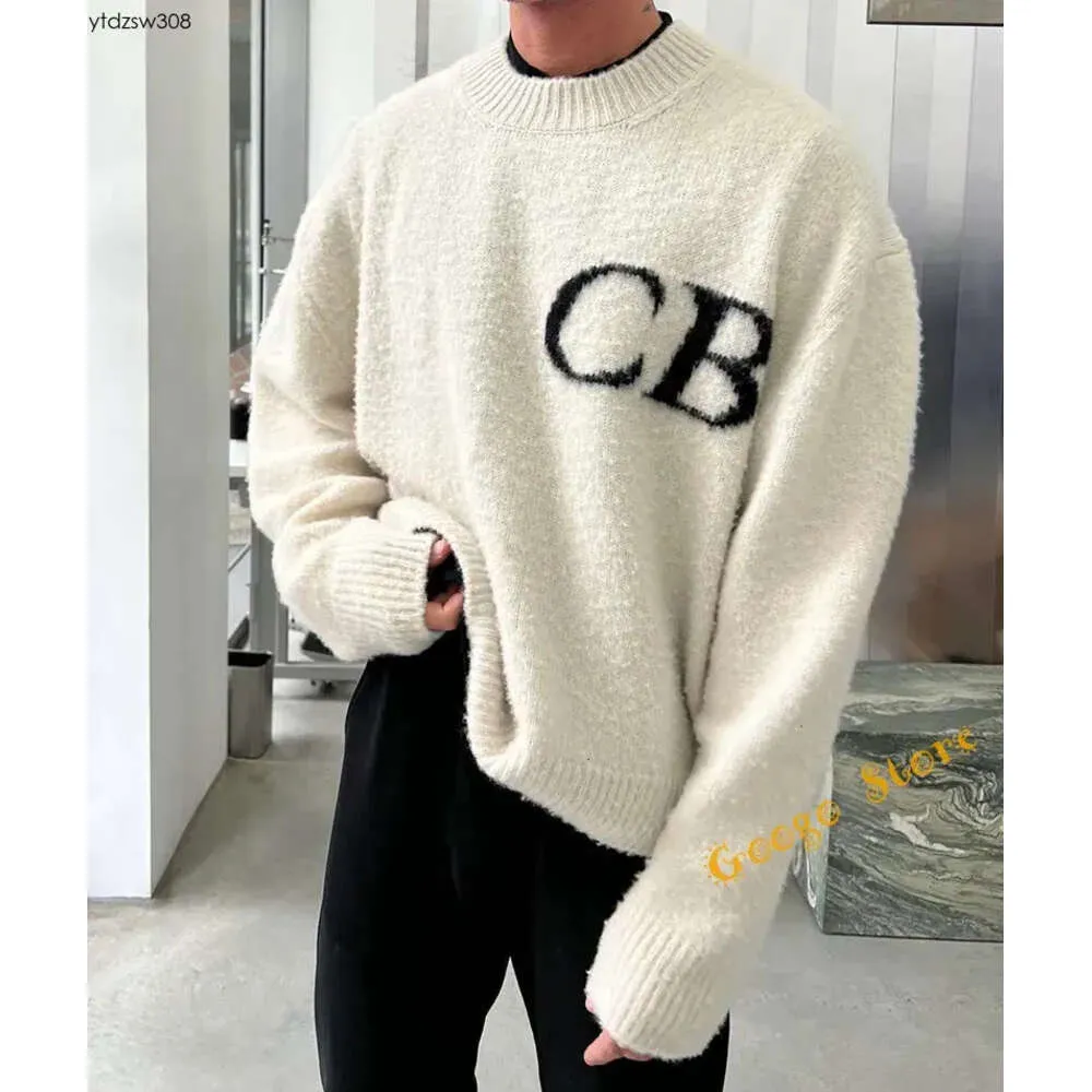 Pulls pour hommes Lettre Jacquard Oversize Sweatshirts Hommes Femmes Haute Qualité O Cou Cole Buxton Pull en tricot 230816