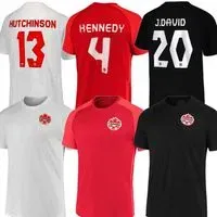 2022 Qatar World Cup 13 HUTCHINSON Soccer Jersey Canada 17 LARIN 19 DAVIES 20 DAVID 9 CAVALLINI 14 KAYE 10 HOILETT 11 BUCHANAN Football E9LL