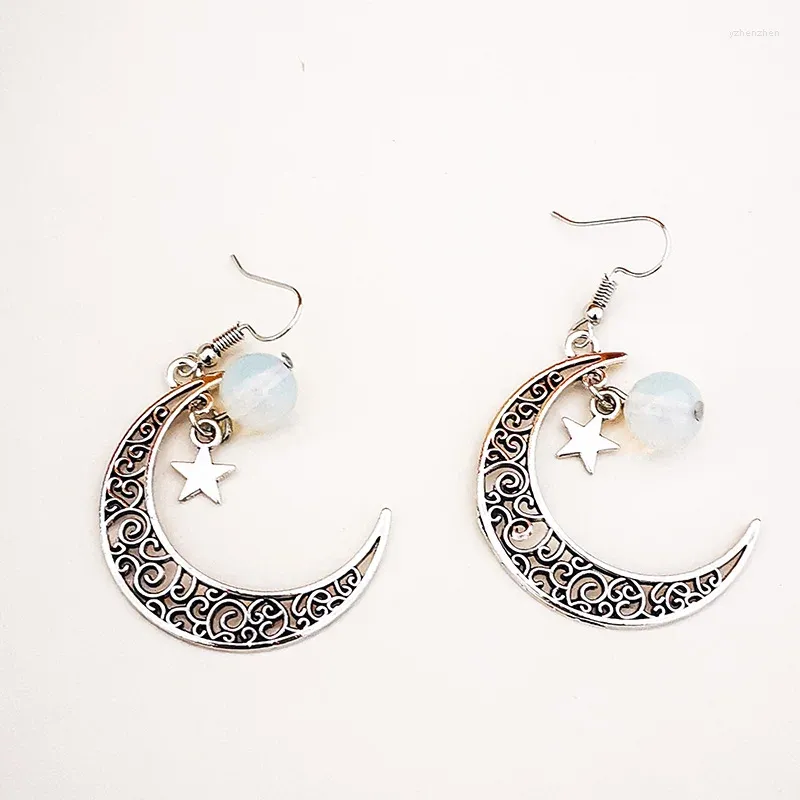 Dangle Earrings Moon Star Drop Vintage Fashion Zinc Alloy Hanged Long Jewelry Woman Y2K美的アクセサリー2023 in