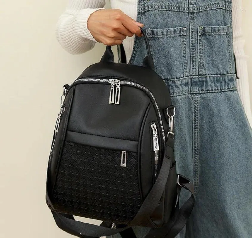 School Bags Fashion Large Capacity Travel Backpacks Women Korean High Quality Leather Backpack Shoulder Bag Totes From 25 79 DHgate