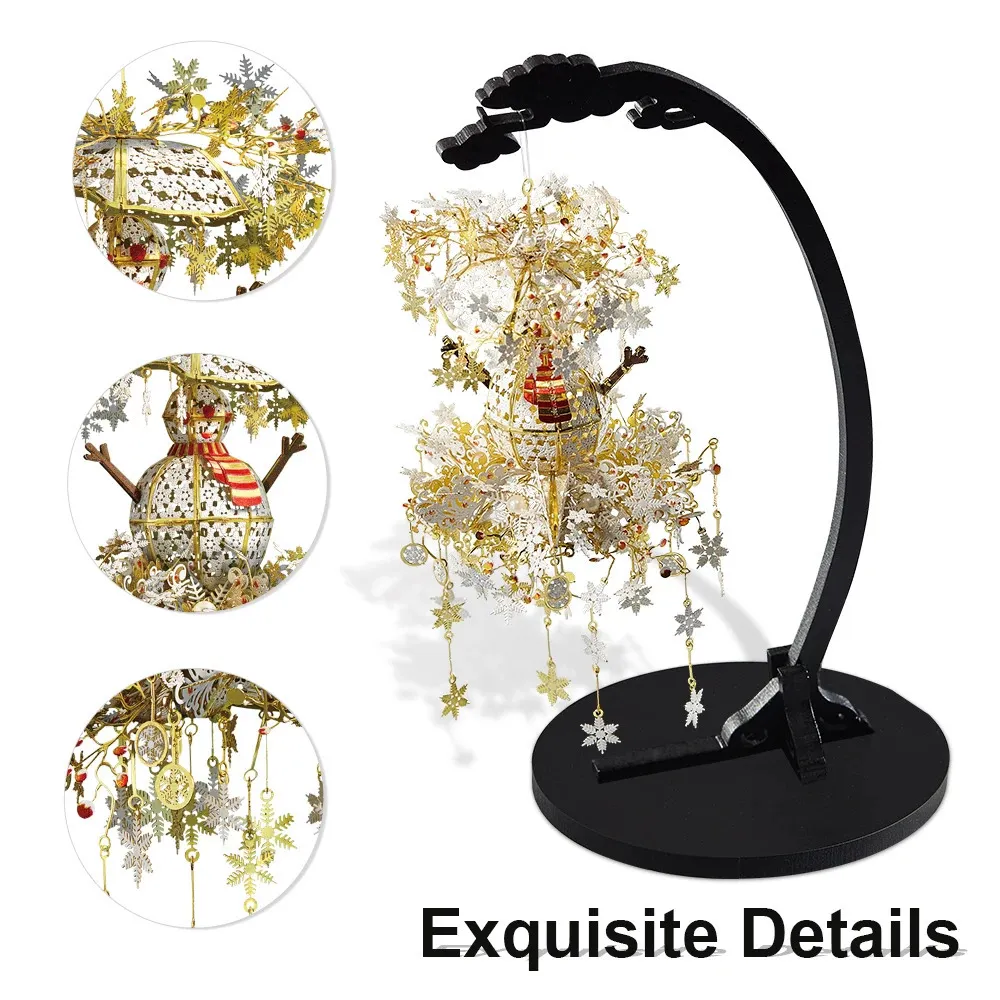 DHgate.com:Piececool 3D Metal Puzzle Kit WINTER NIGHT