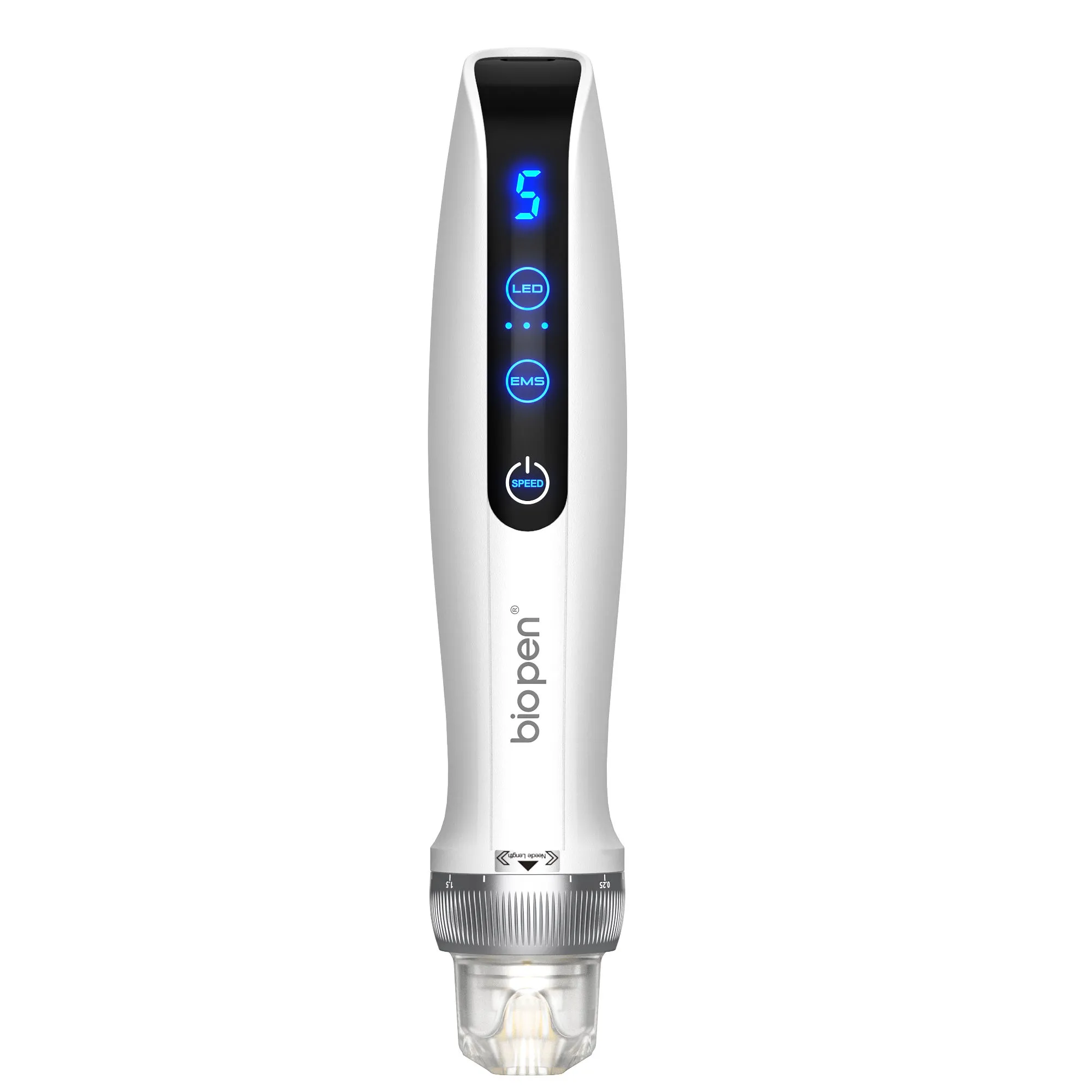 700mAh Wireless Home use Micro Current Micro Needle Bio Pen Q2 EMS Microneedlng Pen with LED Light Therapy for Face Collagen Regeneration Anti Wrinkles