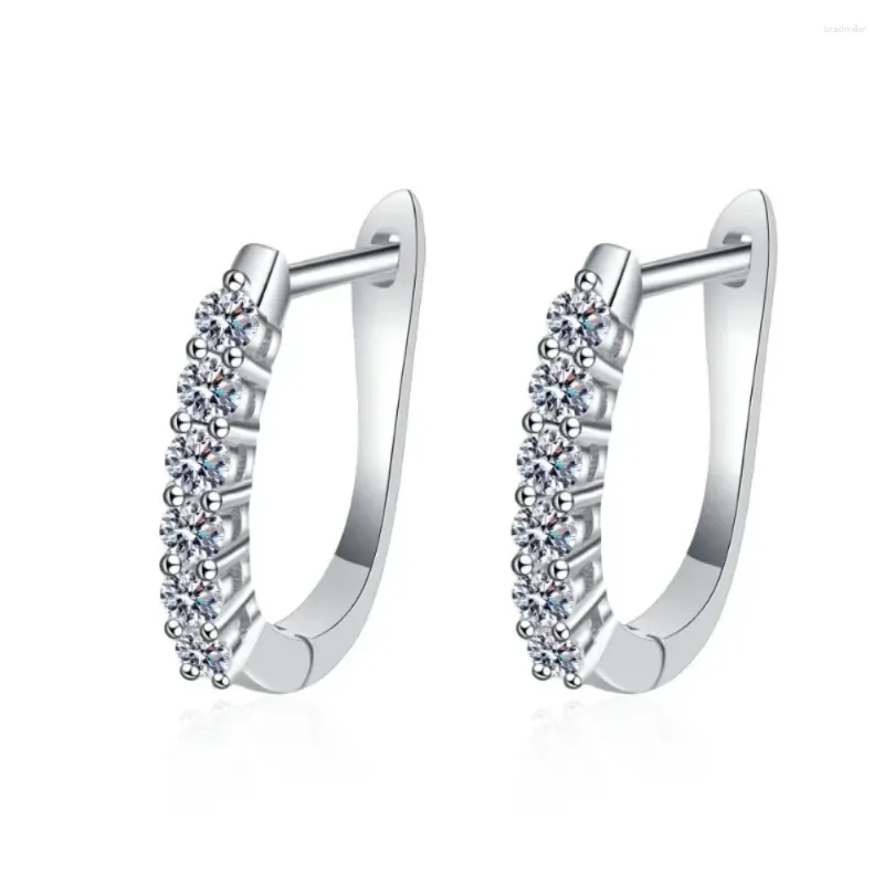 Stud Earrings Moissanite 925 Sterling Silver Women's Fashion Luxury Jewellery High-end Stainless Steel Piercing Ear Hoop Selling