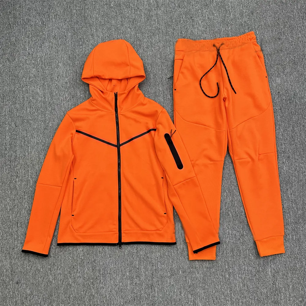 Sudaderas con capucha Ropa de pantalón deportivo Chándal con cremallera completa Ropa deportiva Chándal JoggerJogging Conjunto de chándal de dos piezas Trajes de sudor para hombre Tech Fleece Baloncesto Sudadera con capucha deportiva