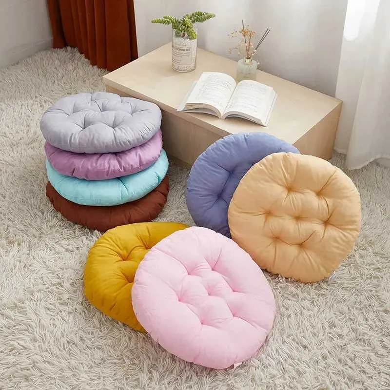 Cushion/Decorative 30cm*/40cm Corridor chair pad and thick round chair pad dining chair cushion office student seat cushion pad tatami cushion