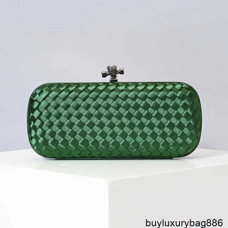 Dames Kont Bags Designertassen BottegaaVeneta Zijde Handgeweven Clutch Bag Diamond Span Simple Dinner Bag HB3J