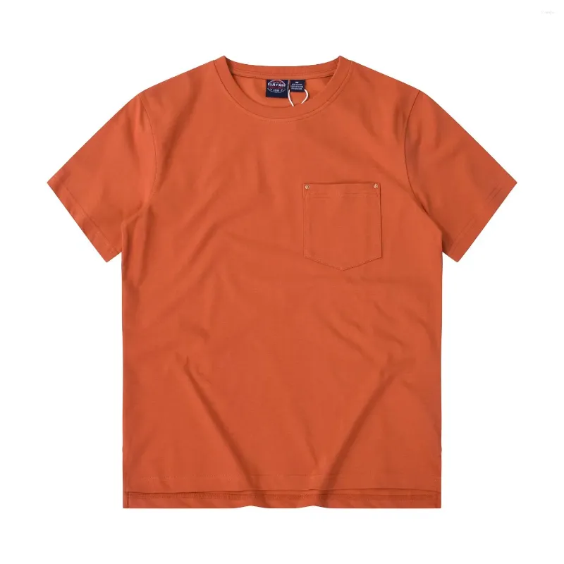 T-shirt à manches courtes et col rond pour homme, haut ample et décontracté, en coton délavé, couleur unie, à la mode, américain, été