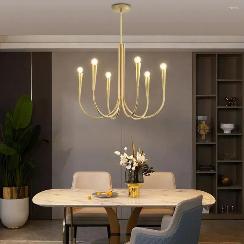 Kronleuchter Nordic Vintage Anhänger Lampe Led Kronleuchter Esszimmer Wohnzimmer Gold Luxus Decke Küche Dekoration Beleuchtung