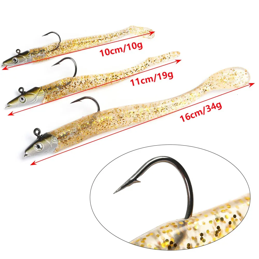 FishLure Luminous Soft Silicone Hook Kit: Crazy Fish, Eel & Sand Wobbler  Bait Ideal For Outdoor Fishing & Fish Care. From Pang05, $9.81