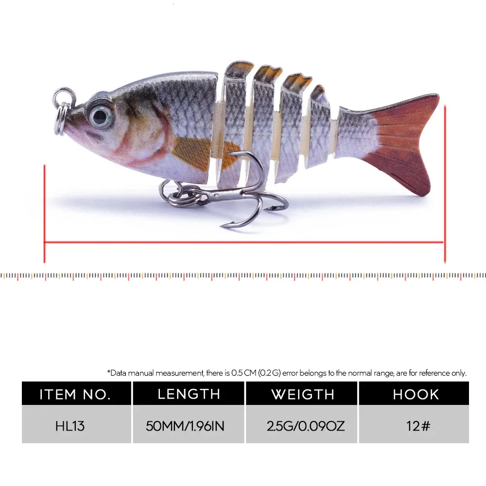 Baits Lures Fishing 1.96 in 2.5g Mini Multi Jointed Swimbait 6 Segments Flexible Fish Bait Bionic Crankbait Bass Tackle from Dhgate Baits & Lures - price 21.85 Baits Lures Fishing 1.96 in 2.5g Mini Multi Jointed Swimbait 6 Segments Flexible Fish Bait Bionic Crankbait Bass Tackle from Dhgate Baits & Lures - price 21.85