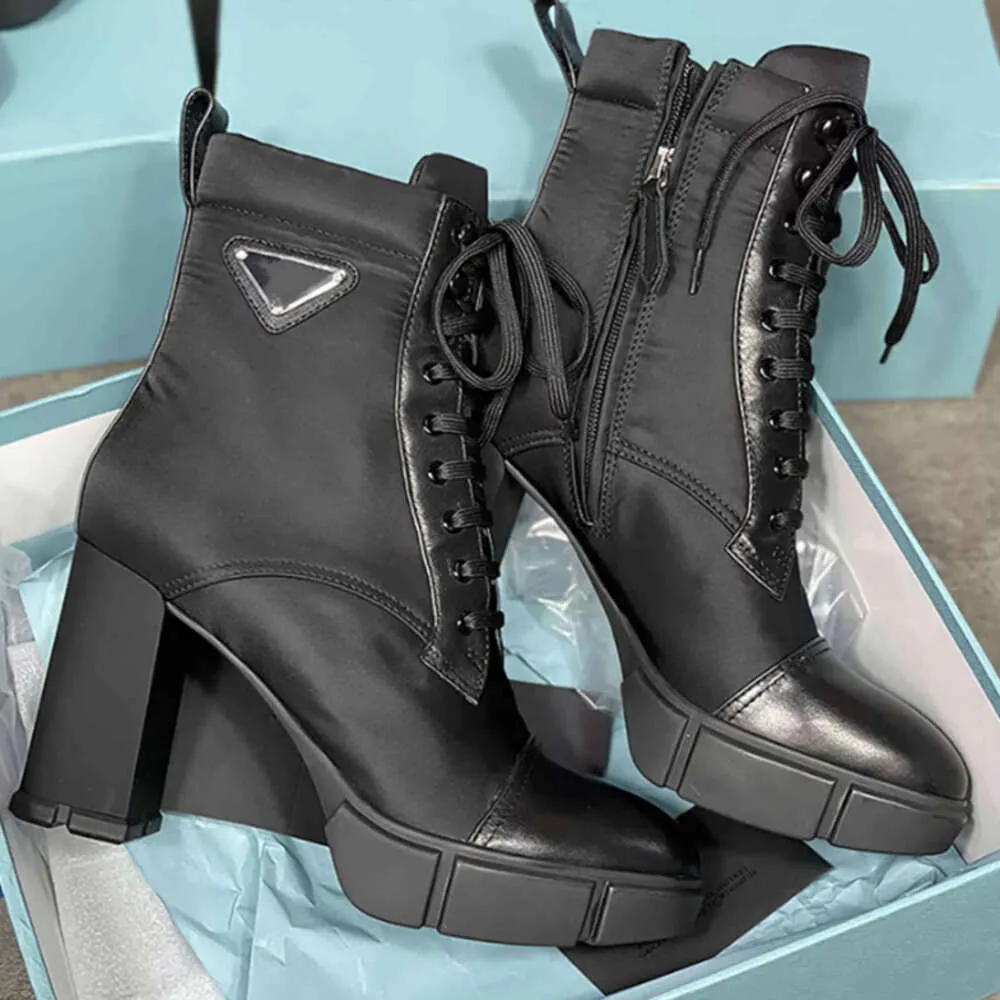 Stivali firmati con stivaletti stivali femminili in pelle nera stivali autunnali e invernali con tacco alto scarpe da festa di nozze di alta qualità zappe Tasman Australia Stivale Pradesh