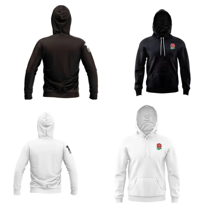 2023 2024 Rugby Hoody voor kinderen 23 24 Engeland Rugby Hoodies Jongens Meisjes Thuis weg Outdoor Hoodies