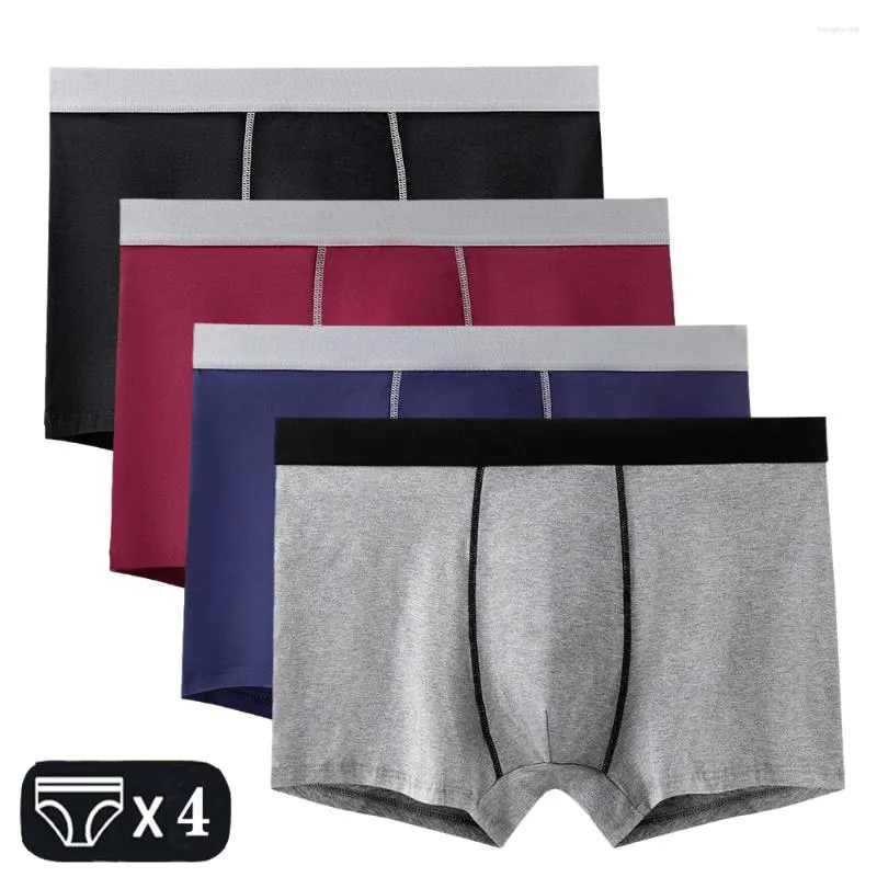 Caleçons L-8XL Boxer Shorts Hommes Culottes Coton Boxers U Convexe Hommes Sexy Boxershorts Sous-Vêtements Slips Grande Taille