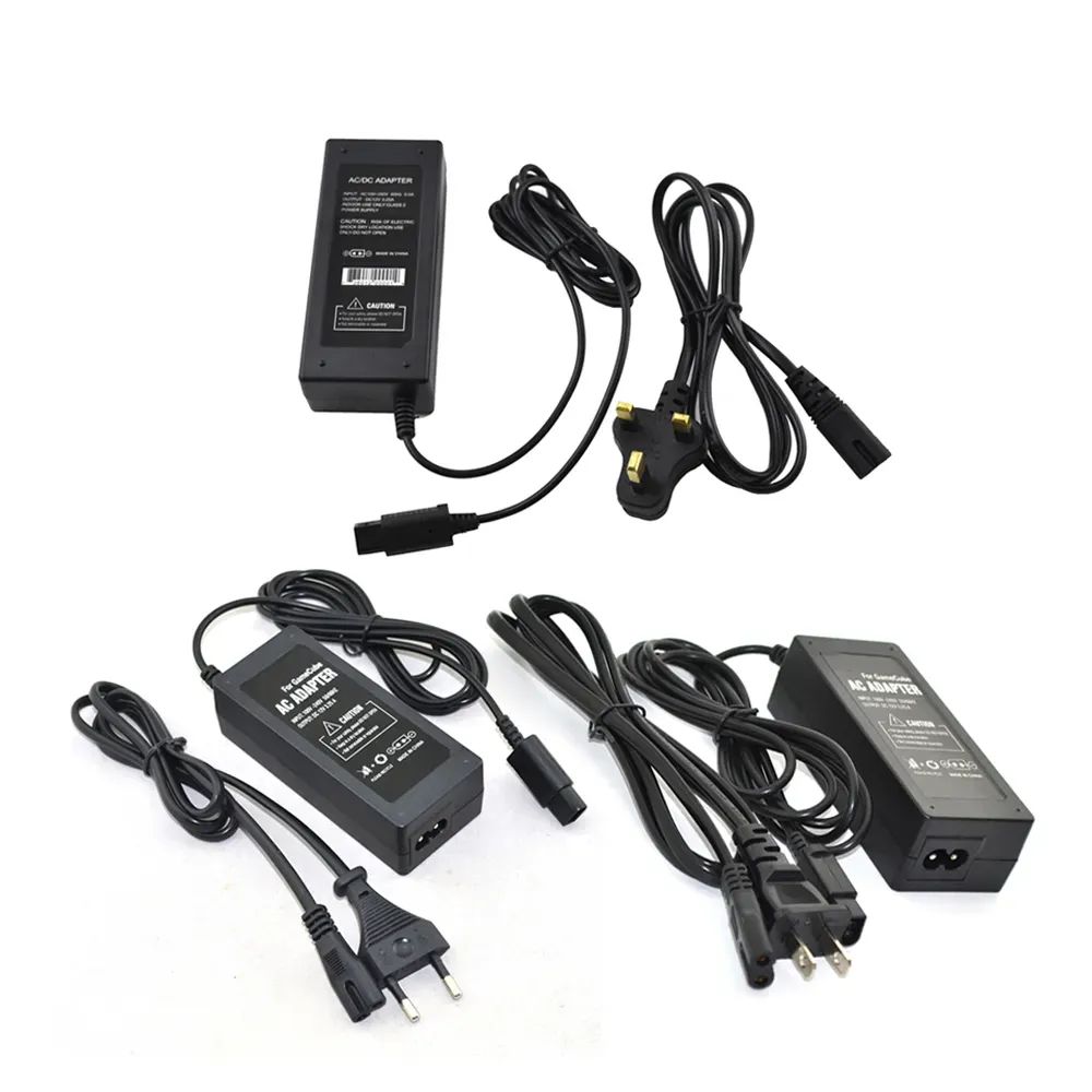 Adaptateur secteur US EU GC, chargeur d'alimentation pour console Gamecube NGC avec câble ZZ