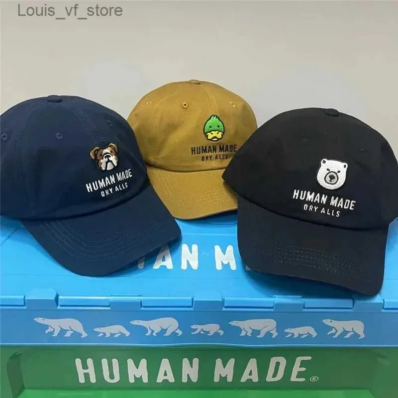 Ball Caps 2023 Human Made Baseball Cap Mannen Vrouwen 1 1 Hoge kwaliteit Geborduurde Human Made Hoeden Verstelbare Solid Caps T231208