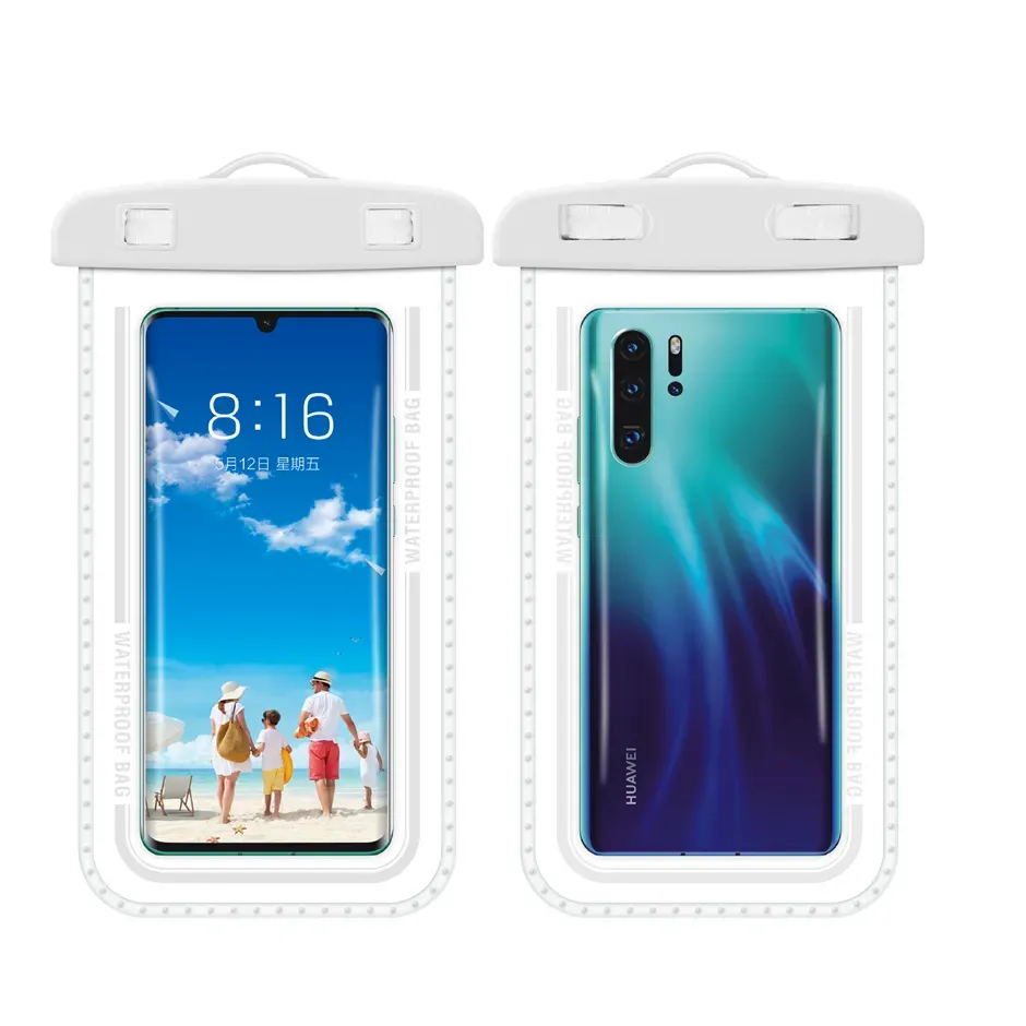 Waterproof Transparent mobile phone cases case bag watertight Wholesale Swimming Large Universal Bags for swimming diving surfing Kayak fishing