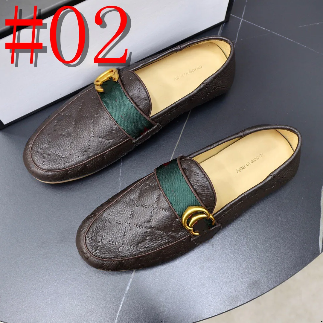 37Model Mens Mens Slip-on غير الرسمي للأزياء الأزياء أحذية الرجال رجال الرجال المتوازيون من الذكور فستان Brock نحت أحذية مكتب المصمم 38-46