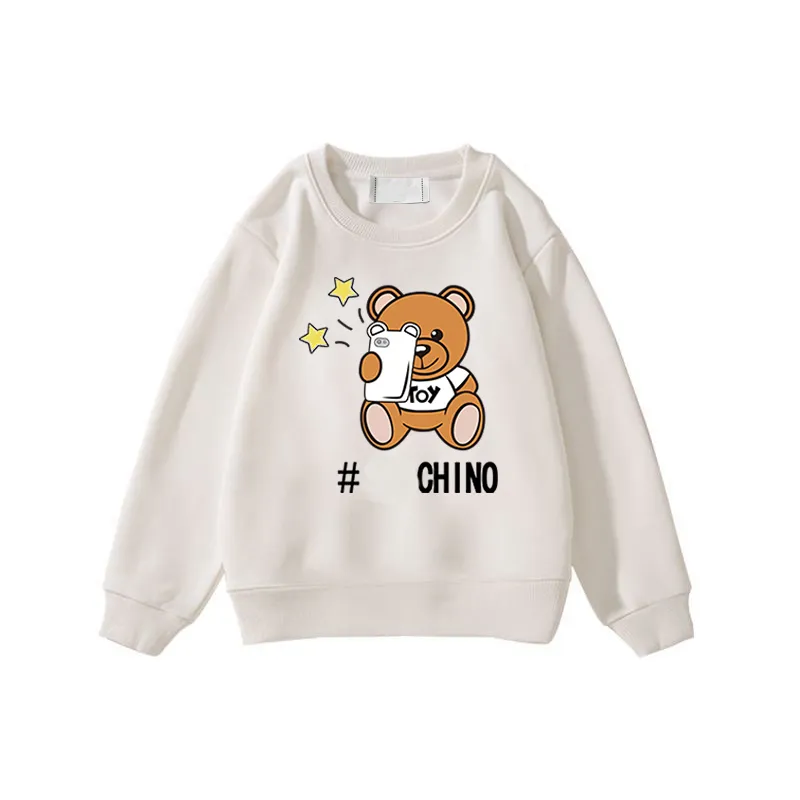 Mos Bear Designer Sweaters for Kids Childrens Sweatshirts Hoodies Sweatshirt Baby Luxury Print Pullover Spring Clothes Boys Girls Round Neck Hoodie CXD231288