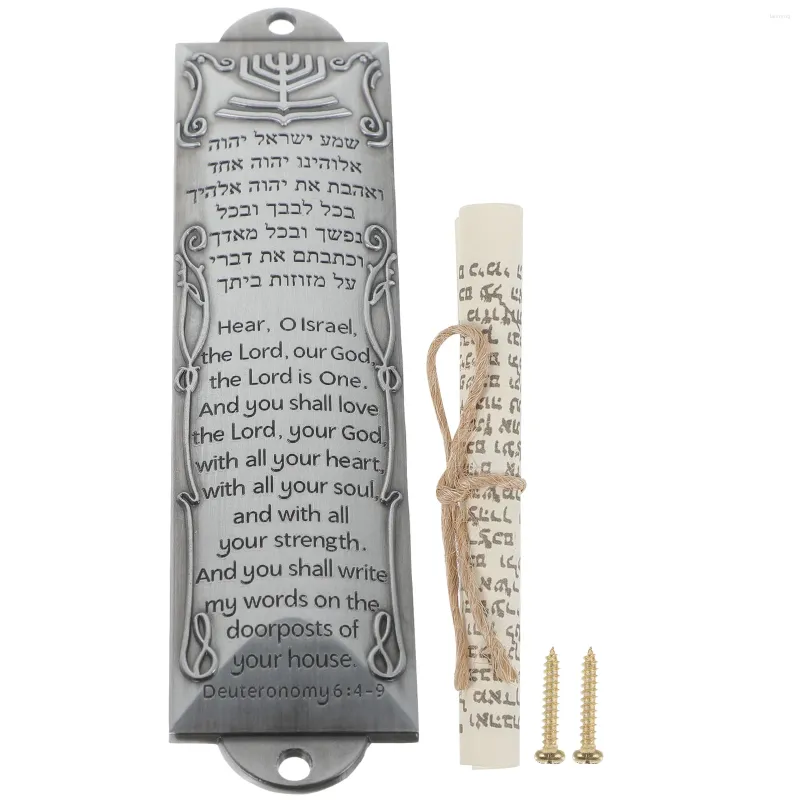 Gordijn bruiloft religieuze heilige scroll voordeur decor joodse plaque metaal huis mezuzah