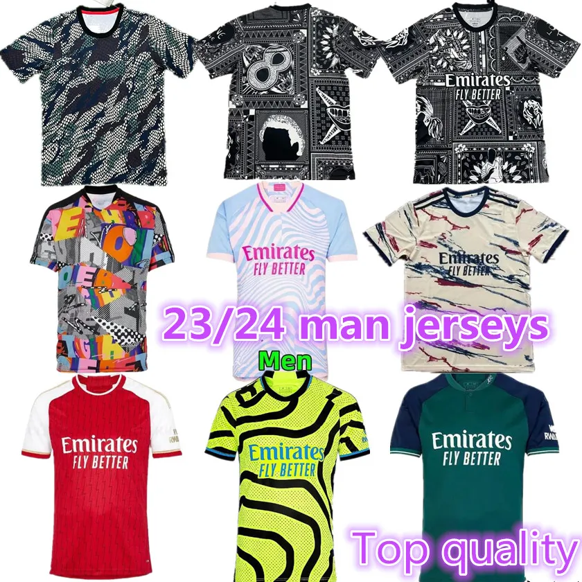 23 24 Arsen gunner voetbalshirts Fans MARTINELLI SMITH ROWE SAKA 2023 2024 voetbalshirt Heren kit ODEGAARD Nketiah G.JESUS FABIO VIEIRA ZINCHENKO SALIBA PEPE